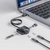 Manhattan USB-C & USB-A combo dock/hub, poorten (4): USB-A (2×) + USB-C (2×), 5 Gbps (USB 3.0), hoekvorm voor makkelijke toegang, USB-gevoed (geen externe voeding vereist)