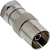 InLine 69922 tussenstuk voor kabels F IEC Zilver