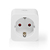 Nedis WIFIP121FWT Smart Plug 3680 W Haus Weiß