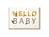 Ereigniskarte Emi Grafikstudio Hello Baby, mit Tieren Doppelkarte A6 quer weiss