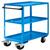 Tischwagen Montagewagen 900x500x1215mm, 3 Etagen,Vollgummireifen, Tragf. 350kg, Blau