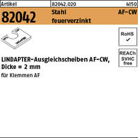 ART 82042 LINDAPTER St. AF M 16 CW Scheiben, feuerverzinkt VE=S