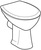 Geberit Stand-Flachspül-WC RENOVA 6 L m fr Zul Abgang waagerecht we KT 201000600
