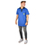 WETEC ESD-Polo-Shirt light, mit schwarzem Kragen, Größe L, blau