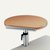 MAUL Ergonomisches Tischpult, Klemmfuß, 30 kg, höhenverstellbar, 60 x 52 cm, buche
