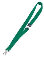 Durable Textile Lanyard 20mm with Safety Release - Green - Pack of 10