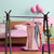 Relaxdays Kleiderbügel Kinder 20er Set, rutschfest, Kinderbügel Samtbezug, weiche Babybügel, 360° drehbare Haken, rosa
