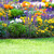 Relaxdays Beetzaun, je HxB: 60 x 60 cm, Metall, Garten Beeteinfassung zum Stecken, 4 dekorative Zaunelemente, schwarz
