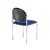 Coda multi purpose chair and no arms and blue fabric