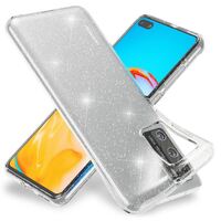 NALIA Glitter Cover compatible with Huawei P40 Case, Protective Sparkly Diamond See Through Silicone Gel Bumper, Slim Bling Shockproof Rugged Mobile Protector Crystal Rubber Ski...