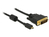 HDMI Kabel Micro-D Stecker an DVI 24+1 Stecker 2m, Delock® [83586]