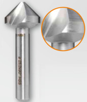Kegel-/Entgratsenker, Ø 19 mm, 63 mm, Schaft-Ø 10 mm, Stahl, DIN 335-C, 1101190