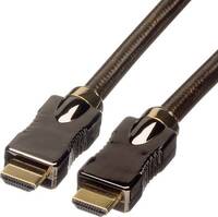 Roline HDMI Csatlakozókábel HDMI-A dugó, HDMI-A dugó 1.50 m Fekete 11.04.5688 Ultra HD (4k) HDMI Ethernettel HDMI kábel