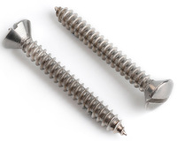 3.5 X 13 SLOT RAISED COUNTERSUNK SELF TAPPING SCREW DIN 7973C A2 STAINLESS STEEL