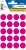 Vielzwecketiketten/Farbpunkte Ø 19 mm, rund, pink, permanent haftend, zur Handbeschriftung