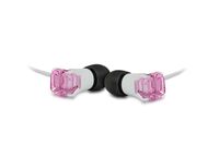 Earphones GEM Collection With Pink Stone White