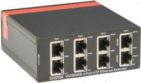 UTP Extender for data and , PoE, table mounting, 4xIP and ,