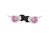 Earphones GEM Collection With Pink Stone White