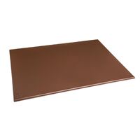 Hygiplas Large High Density Brown Chopping Board for Vegetables - 60x45cm