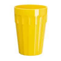 Kristallon Tumblers in Yellow Polycarbonate - Dishwasher Safe 260ml - Pack of 12