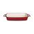 Vogue Rectangular Casserole Dish in Red Cast Iron 1.8Ltr 40(H)x 370(W)x 217(D)mm