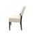 Bolero Faux Leather Chairs in Cream with Birch Frame 500mm Pack of 2