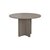 Jemini Round Meeting Table 1100x1100x730mm Grey Oak KF78959