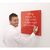 WriteOn® magnetic glass whiteboards, 450 x 600mm, red
