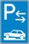 Verkehrszeichen VZ 315-73 Parken auf Gehwegen (Mitte), 900 x 600, 2mm flach, RA 1