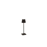 LED Akku-Tischleuchte POLDINA MICRO, Ø 7cm, 1,8W, 2200-3000K, schwarz