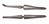 LLG-Cover glass forceps self-locking stainless steel Version Curved