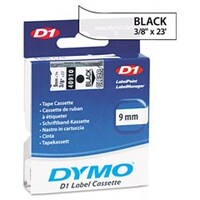 Feliratozó szalag DYMO D1 9mm x 7m átlátszó alapon fekete írásszín