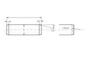 DIN 7 ISO 2338 Cilindrische pen D:8,0 - din 7 cilindr pen a4 8m6x70