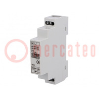 Power supply: switched-mode; for DIN rail; 10W; 24VDC; 0.42A; IP20
