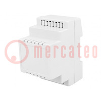 Enclosure: for DIN rail mounting; Y: 90mm; X: 53mm; Z: 71mm; ABS