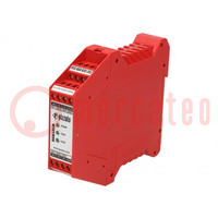 Module: safety relay; CS; 24VAC; 24VDC; for DIN rail mounting