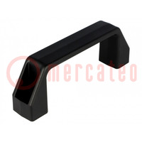 Holder; technopolymer PA; black; H: 38mm; L: 109mm; W: 21mm; F2: 2.5kN