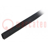 Polyester braid; ØBraid : 19.05mm; polyester; black; -70÷125°C