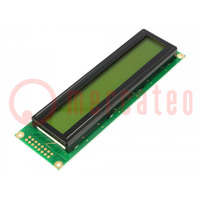 Display: LCD; alfanumeriek; STN Positive; 24x2; groen; LED; PIN: 16