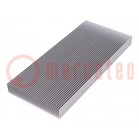 Heatsink: extruded; grilled; natural; L: 200mm; W: 90mm; H: 17mm; raw