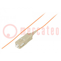 Optic fiber pigtail; OM2; SC/UPC; 3m; Optical fiber: 50/125um