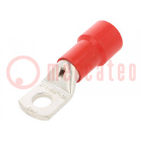 Tip: ring tube; M16; Ø: 17mm; 185mm2; crimped; for cable; insulated