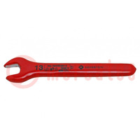 Wrench; insulated,single sided,spanner; 13mm
