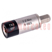 Adapter; max.1.2Nm; Mounting: 1/4"; Kind: torque