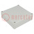 Carcasa: universal; X: 120mm; Y: 122mm; Z: 37mm; EUROMAS II; ABS; gris