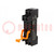 Socket; PIN: 8; 8A; 300VAC; H: 80.2mm; W: 15.8mm; screw terminals