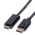 ROLINE DisplayPort Cable, DP - UHDTV, M/M, black, 5 m
