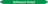 Mini-Rohrmarkierer - Heißwasser Vorlauf, Grün, 1.2 x 15 cm, Polyesterfolie