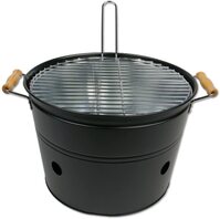 BARBACOA CUBO CON PARRILLA DE 32CM, Negro