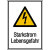 Starkstrom Lebensgefahr Warn-Kombischild, Kunststoff, 13,1x18,5 cm DIN EN ISO 7010 W012 + Zusatztext ASR A1.3 W012 + Zusatztext